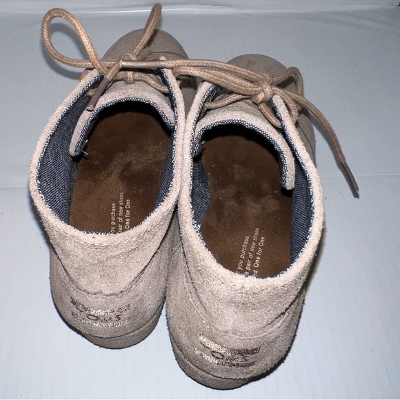 Toms Wedge Ankle Boots Booties Chukka Suede Youth 6 - Picture 7 of 8